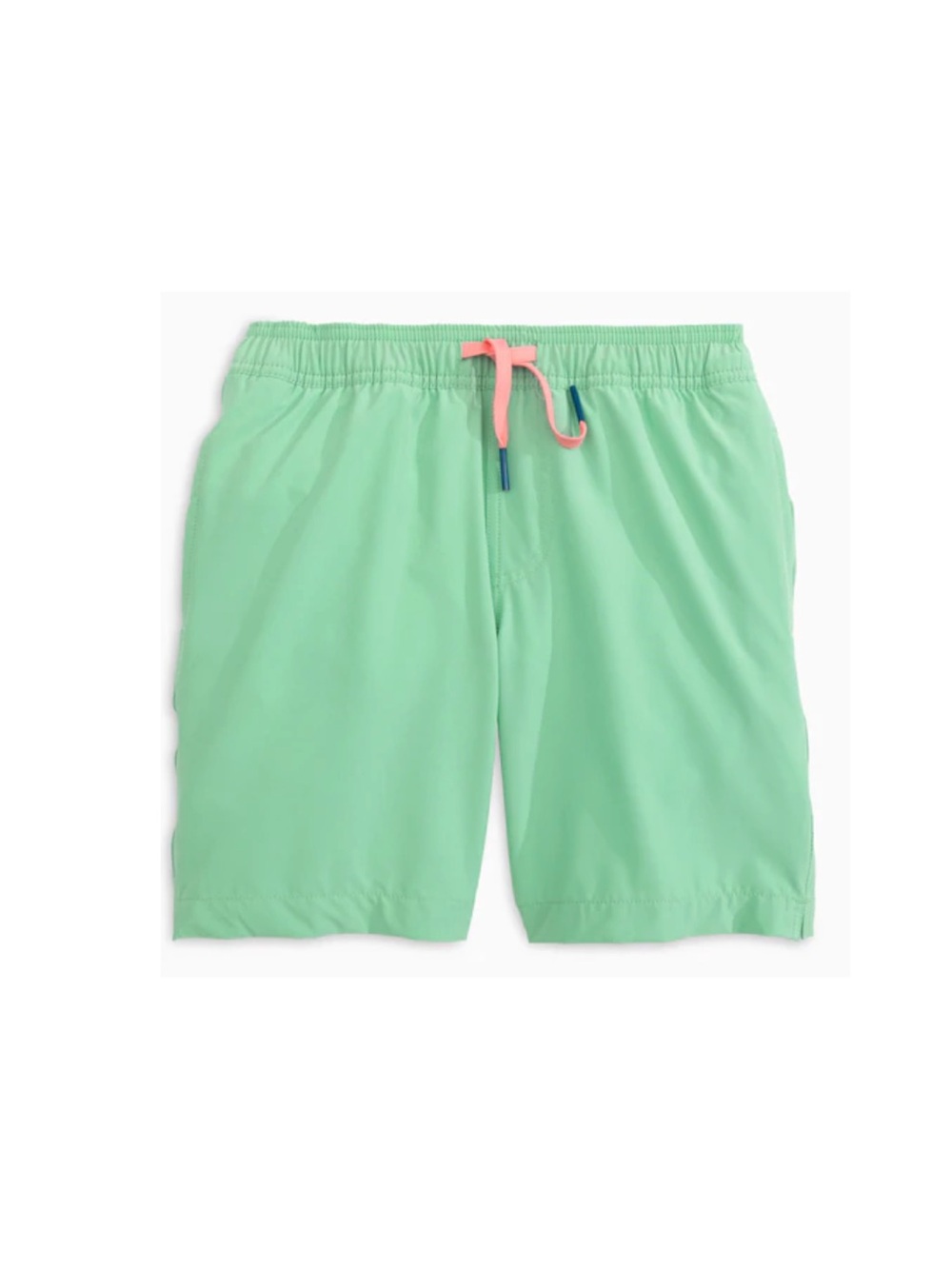 Southern Tide Boys Isle Of Pines Solid Swim Trunk L 12/14 Mint Green